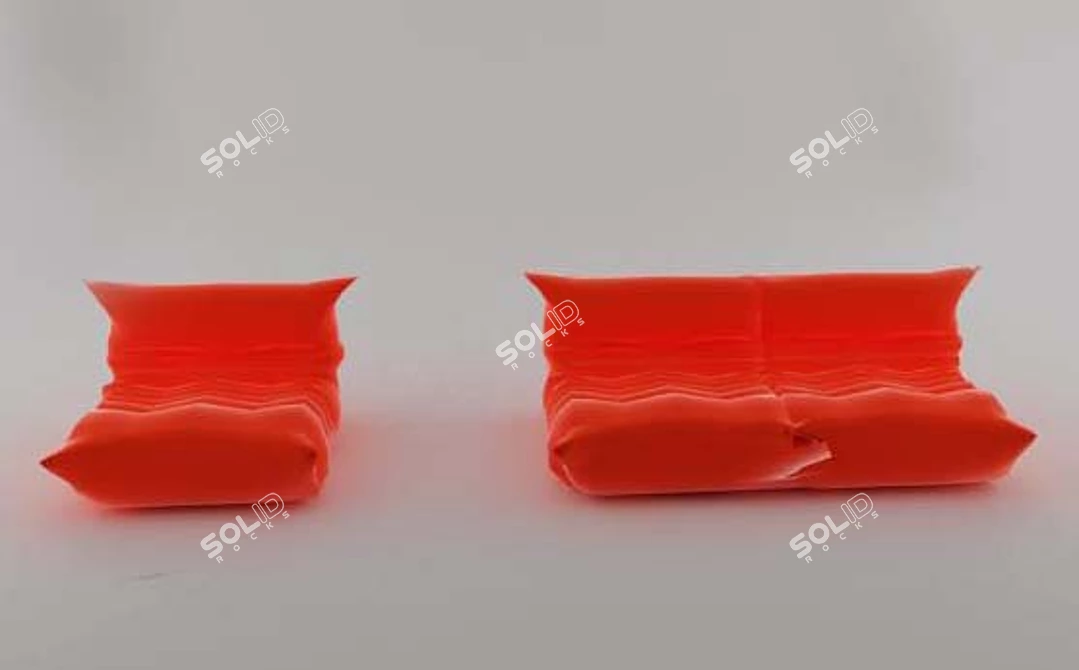 Versatile Togo Sofa 3D model image 1