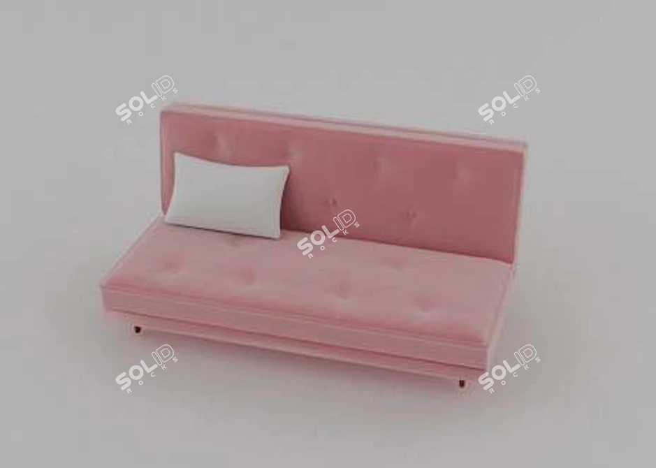 Nomade Express Sofa Bed | Versatile Textured Design 3D model image 1