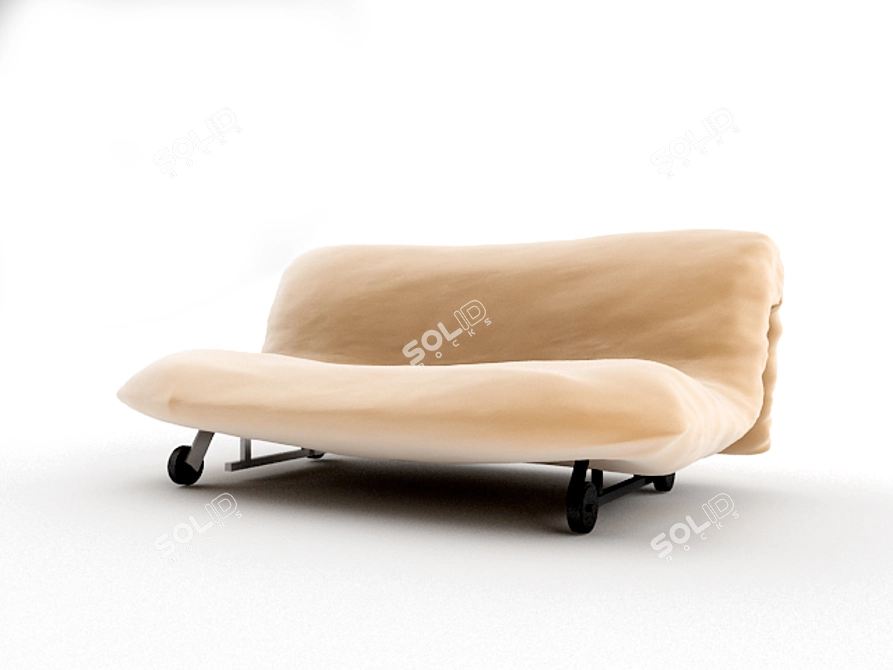 Cozy Convertible Sofa: CALIN 3D model image 1