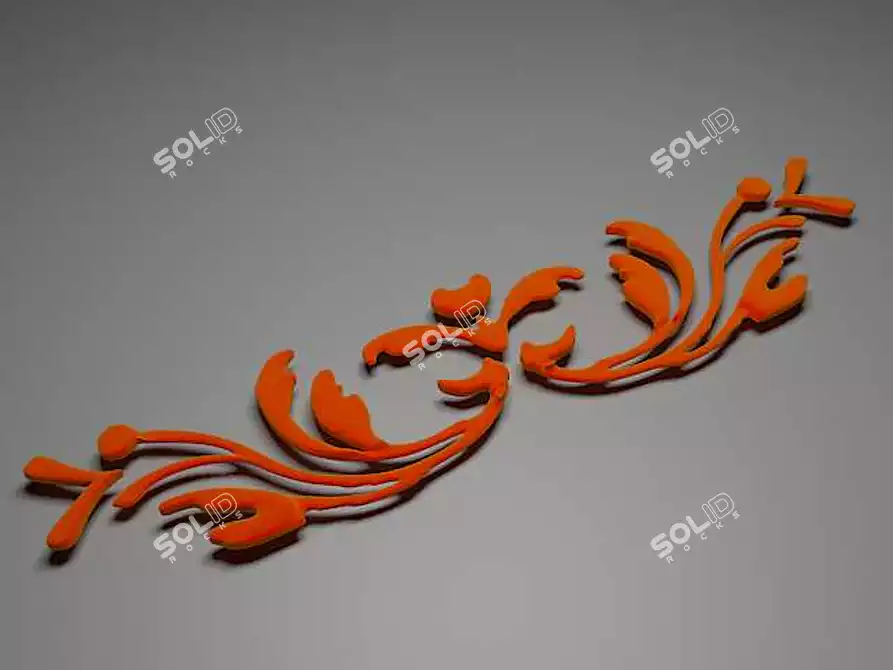 Ornate Design 3D model image 1