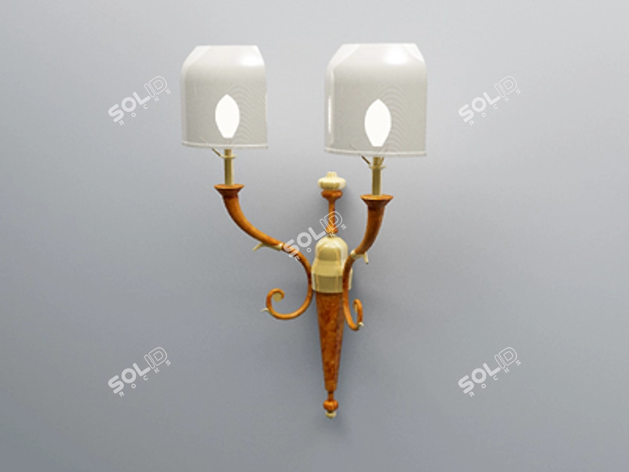 Elegant Sconce with 3ds Max-Vray 3D model image 1