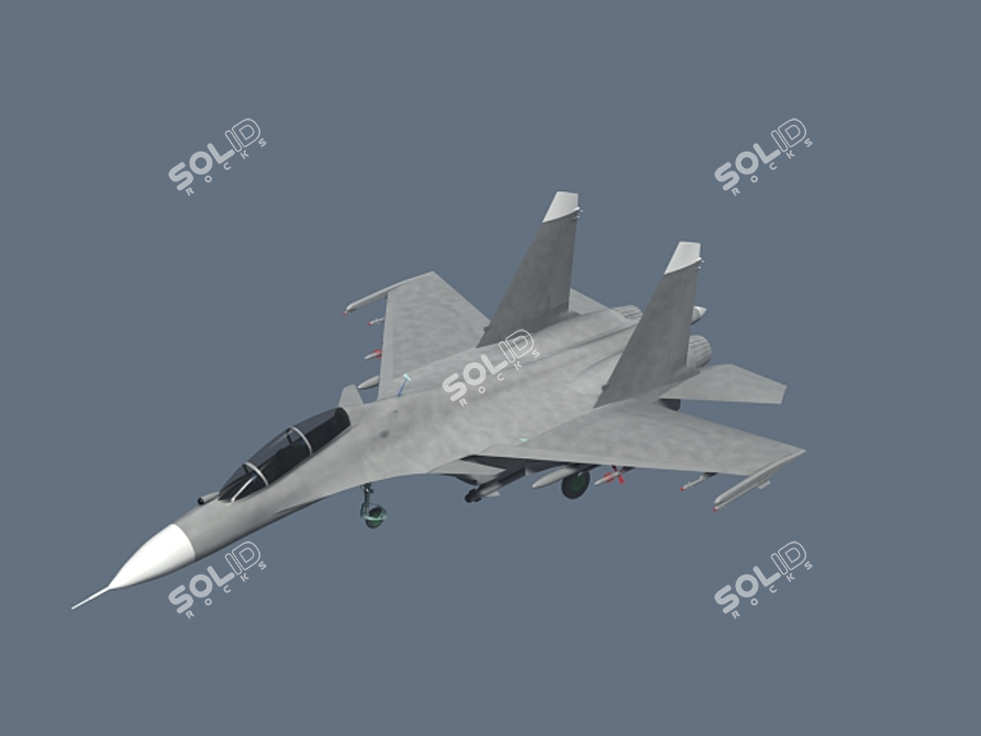 SU-30: Domestically Built Fighter 3D model image 1