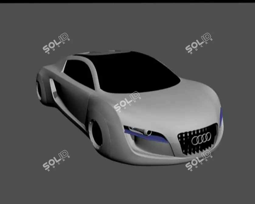 Futuristic Audi RSQ Concept 3D model image 1