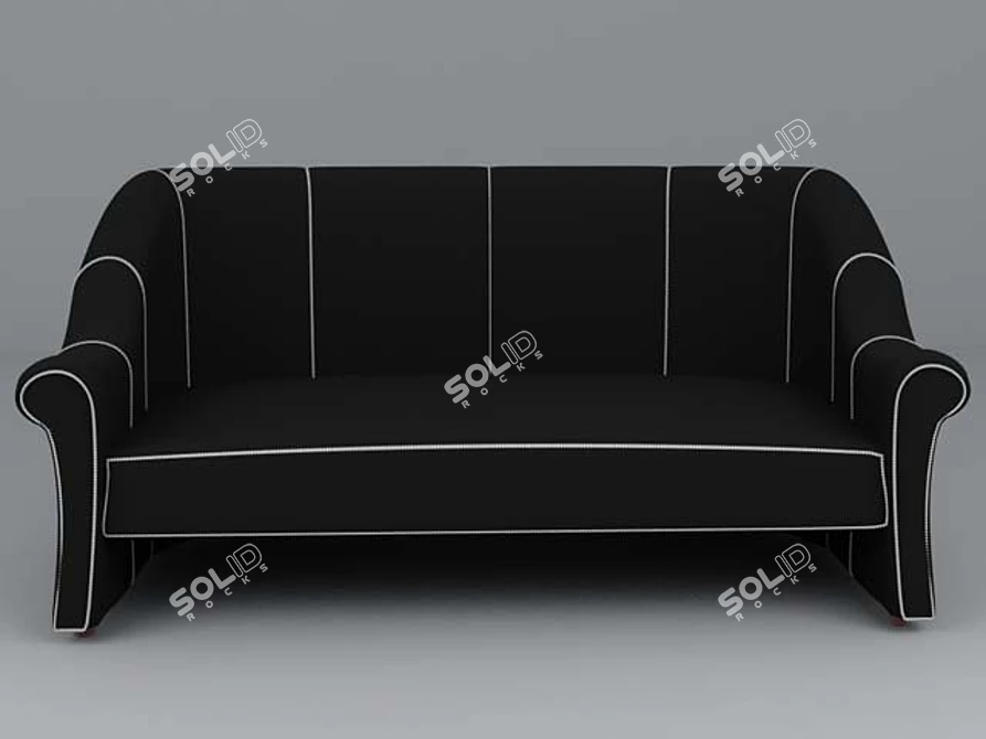 Elegant Artistic Sofa: J.Hoffmann 622 3D model image 1