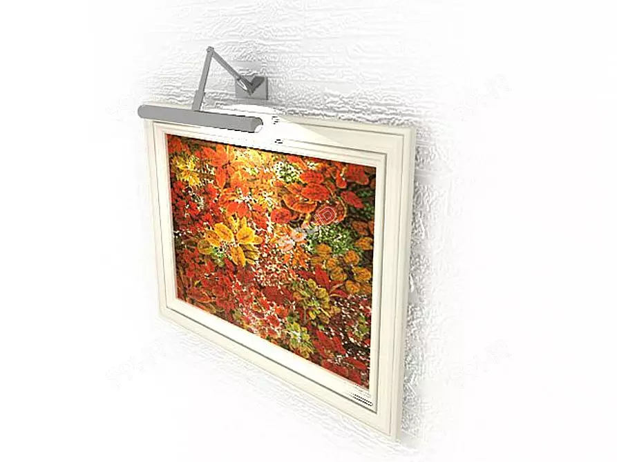 Vintage Lightbox Art Display 3D model image 1