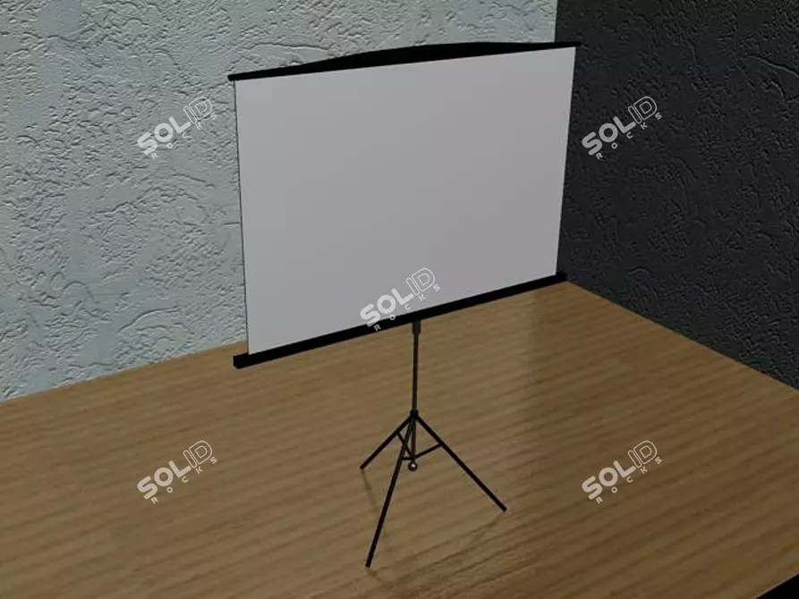 Portable Projector Screen Stand 3D model image 1