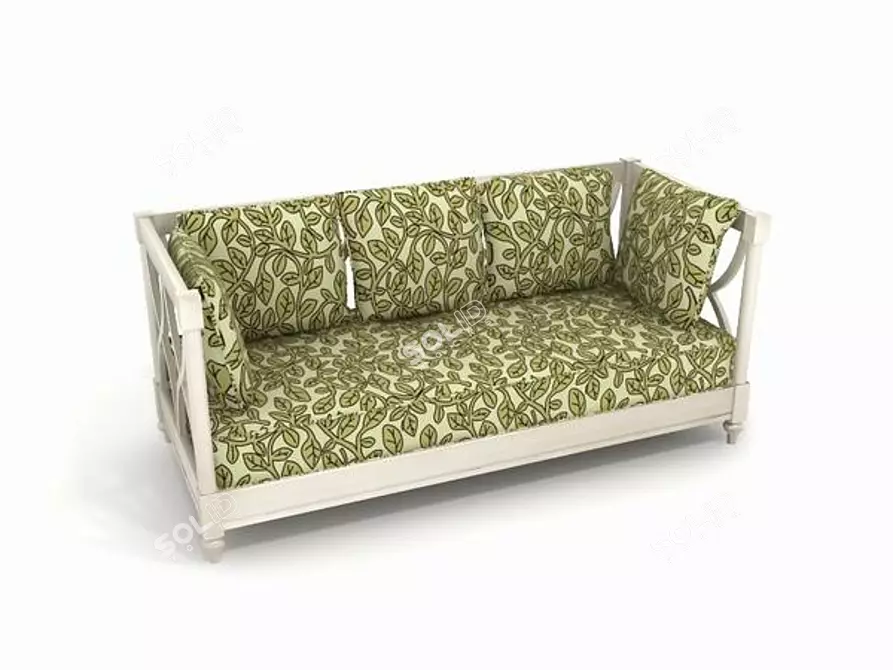 Cozy Comfort Sofa 3D model image 1