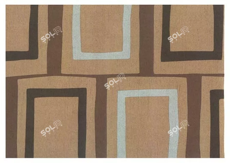 Modern Area Rug 3D model image 1