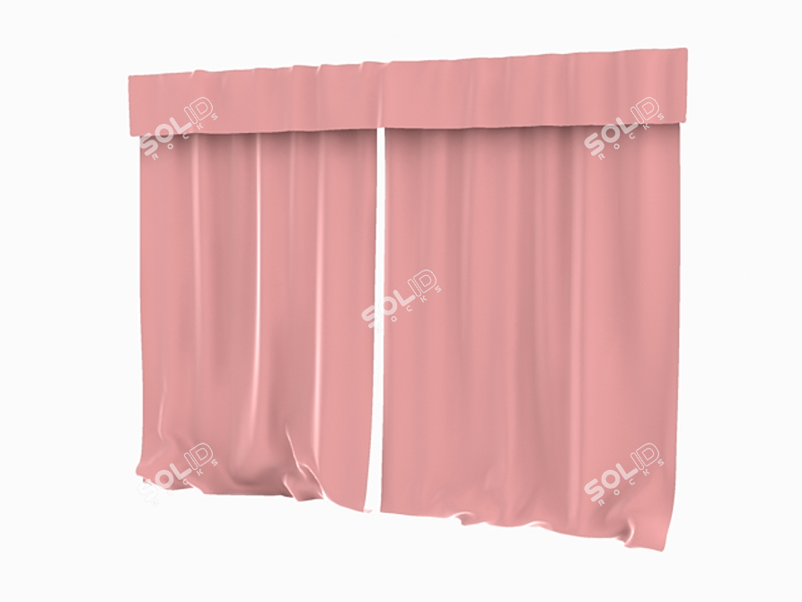 Simple Curtain 3D model image 1