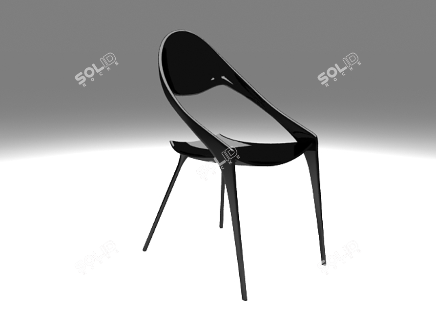 Modern Ergonomic Chair | Adjustable Height 3D model image 1