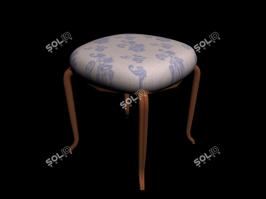 Elegant Miass Stool 3D model image 1