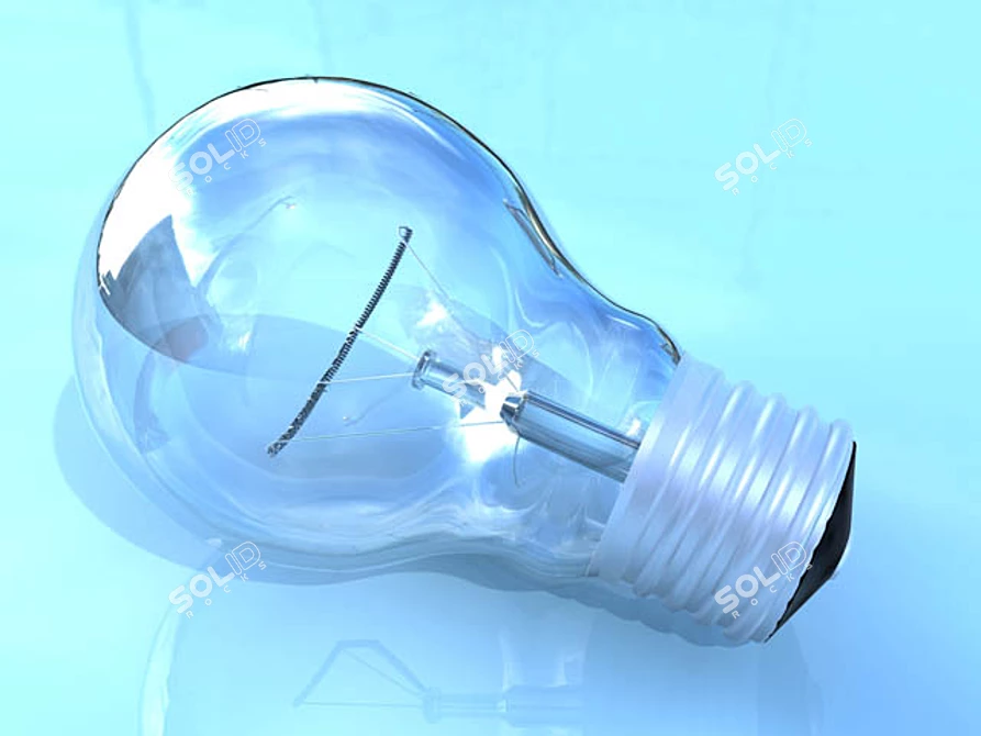 Modern LED Light Bulb 3D model image 1