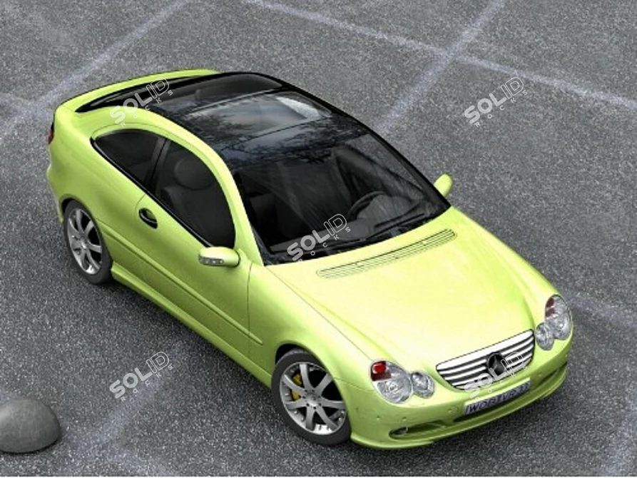 High-Res Mercedes SportCoupe 3D Model 3D model image 1