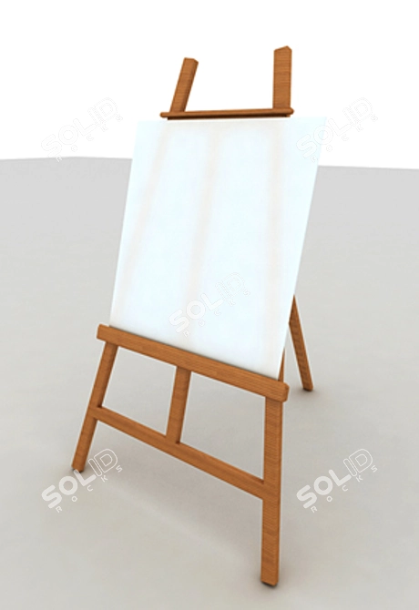 Versatile Artist Easel 3D model image 1