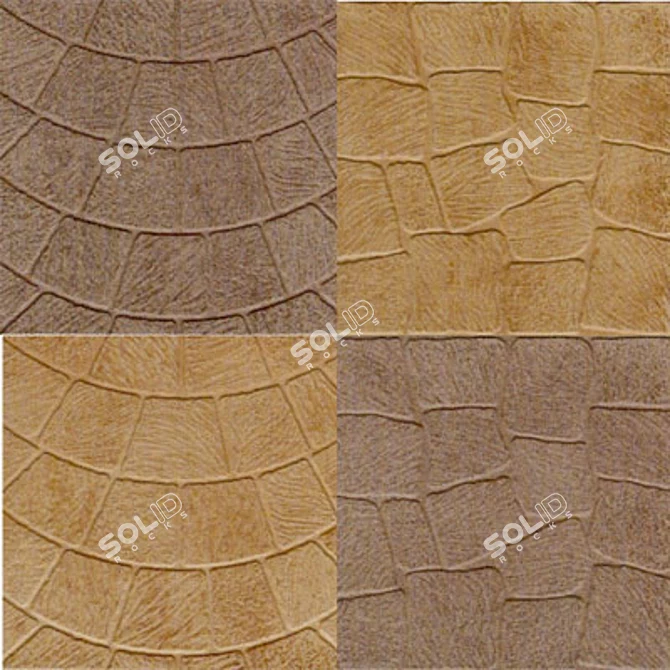 Durable Ceramic Tile Flooring 3D model image 1