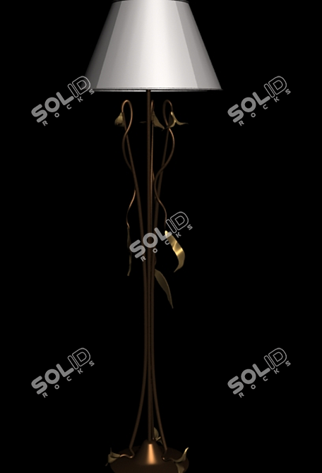 Elegant Empress Floor Lamp 3D model image 1