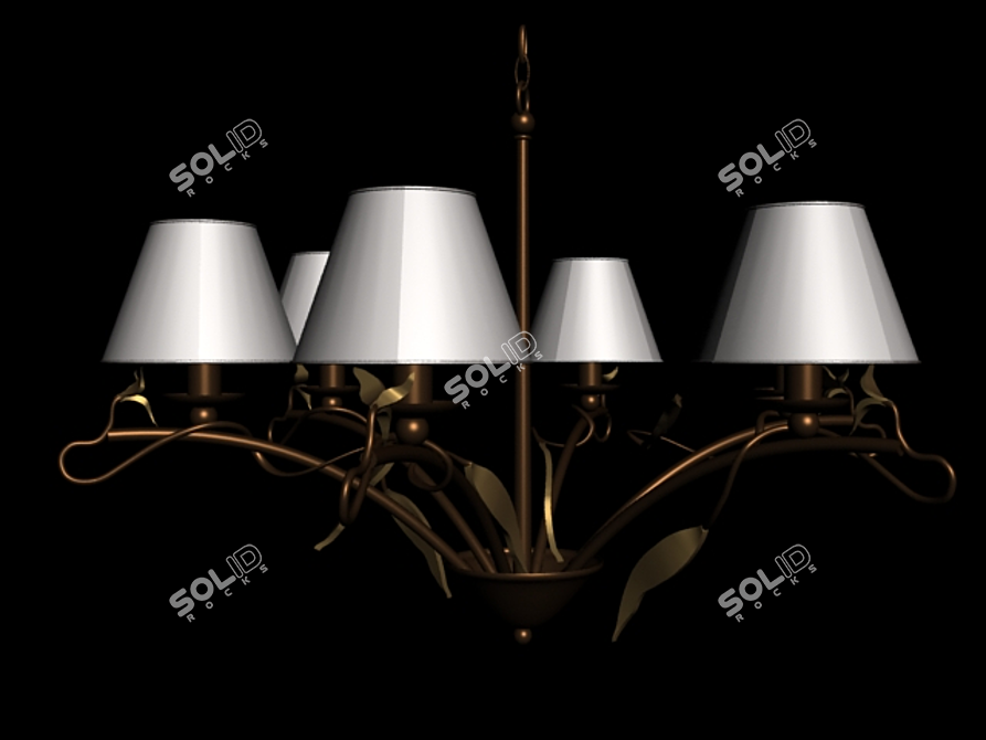 Elegant Empire Chandelier 3D model image 1