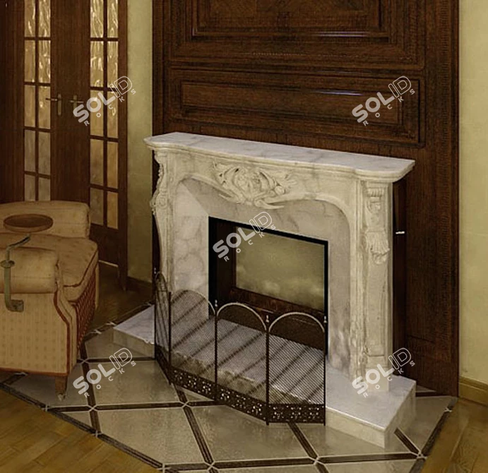 ARIAAGA Versales Fireplace 3D model image 1