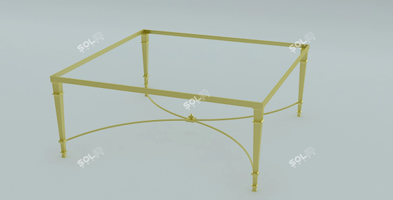 Veranda-inspired Coffee Table 3D model image 1