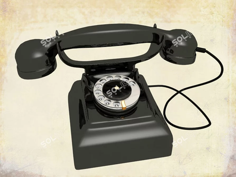 Vintage Mobile Phone 3D model image 1