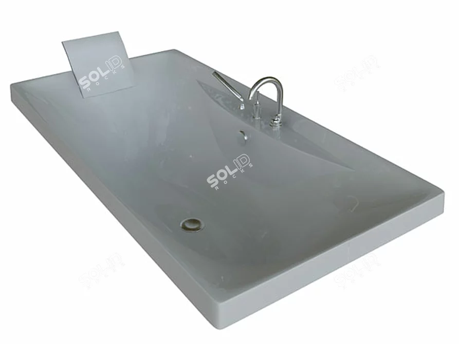 Escale Inset Bathtub 3D model image 1