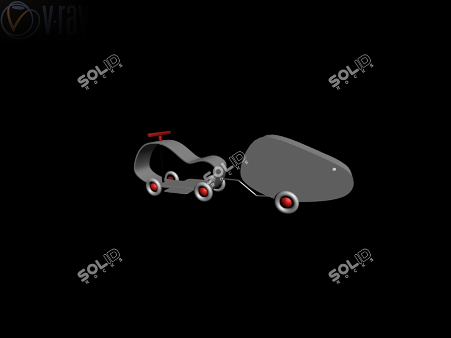 Travel Buddy: Car and Trailer 3D model image 1