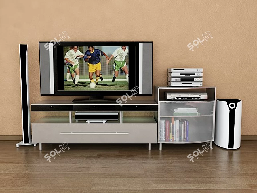 Regiment Home Theater Shelf 3D model image 1