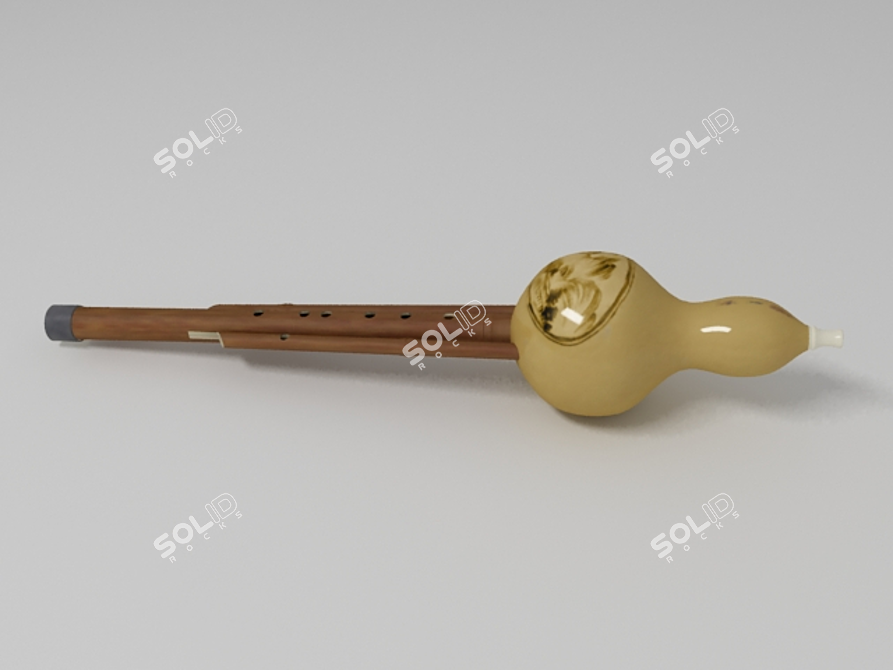 Chinese Hulusi: A Harmonious Melody 3D model image 1