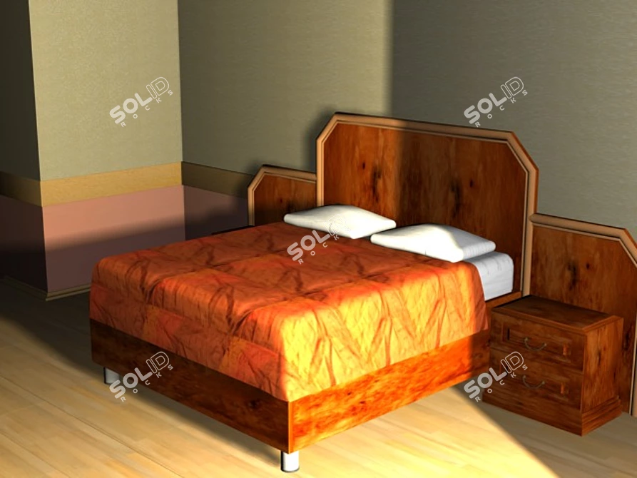 DreamSlumber Bed 3D model image 1