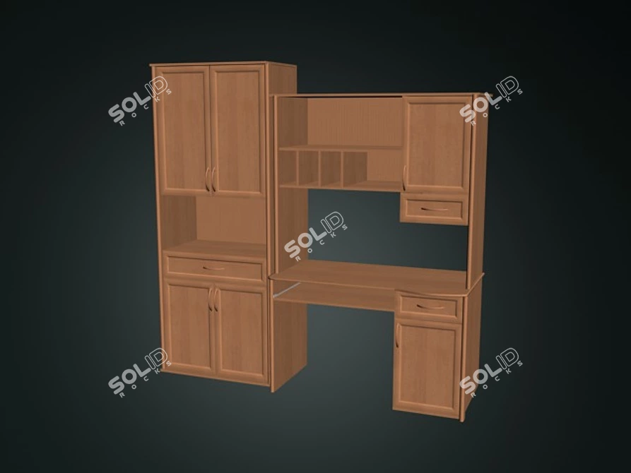 Kids Wall Fun: Interactive Playset 3D model image 1