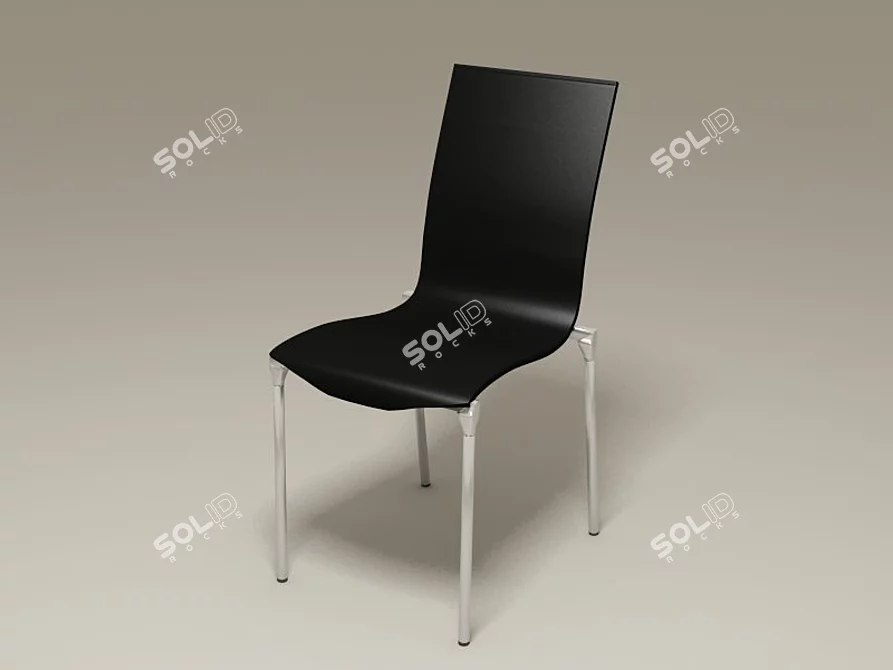 Vibrant V-Ray Textured Chair 3D model image 1