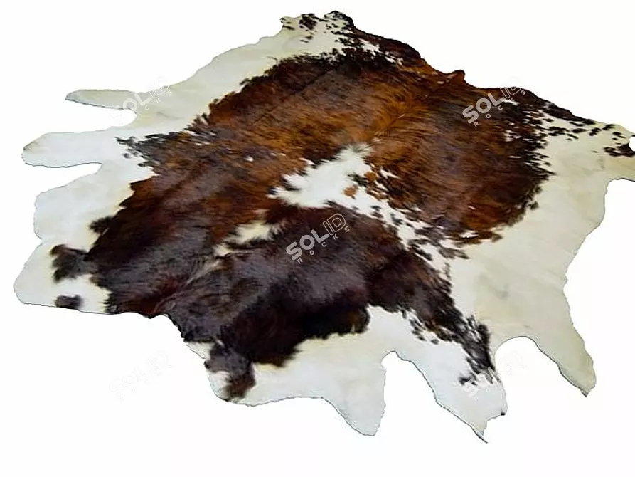 Title: High-Res Cowhide Texture 3D model image 1