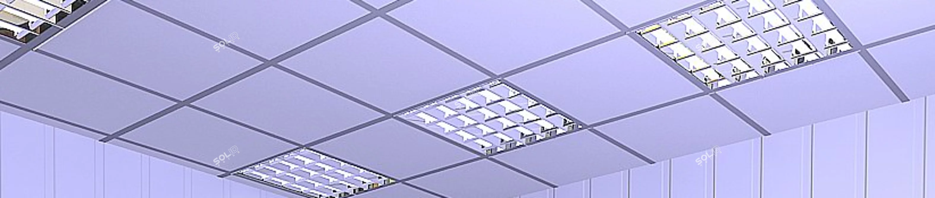 3D Max Armstrong Ceiling 3D model image 1