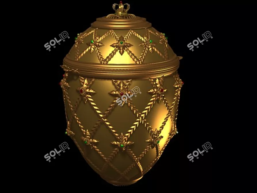 Textureless Egg 3D model image 1