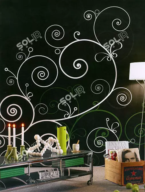 Vector Panel for High-Quality Masks & Textures 3D model image 1