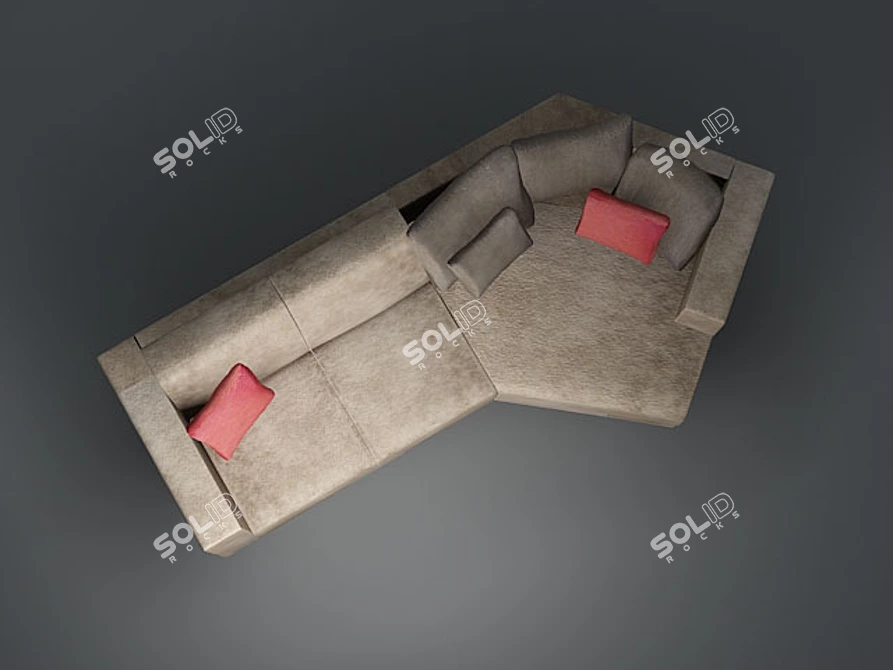 Musa Fly Corner Sofa 3D model image 1