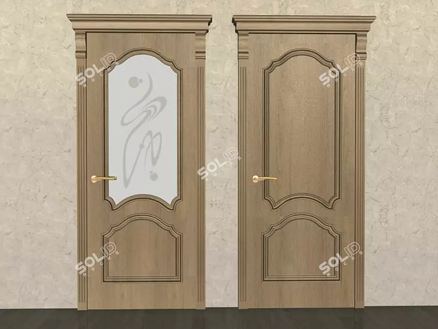 "Alexandria" Standard Material Door 3D model image 1