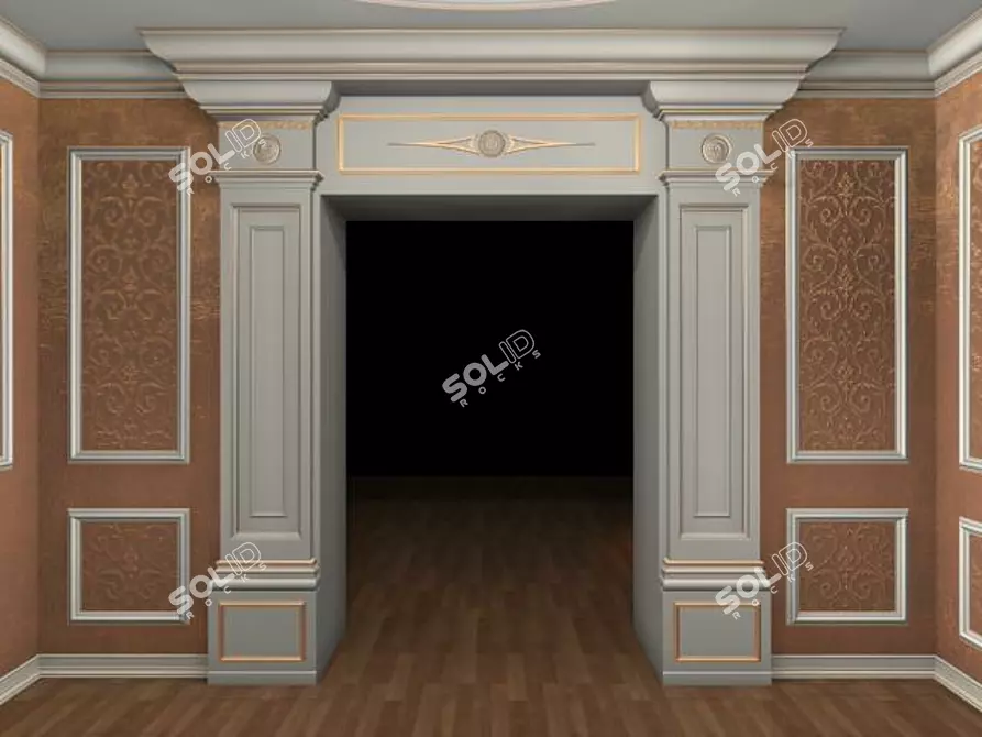 GKL Polyurethane Door Portal 3D model image 1