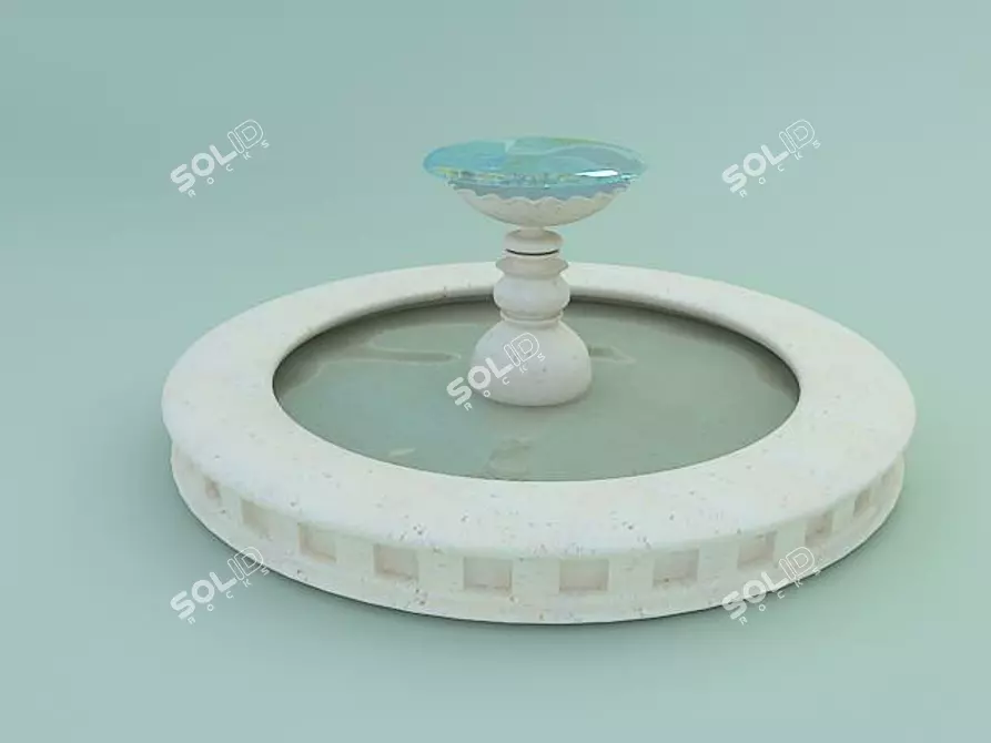 Texturewater Fountain 3D model image 1