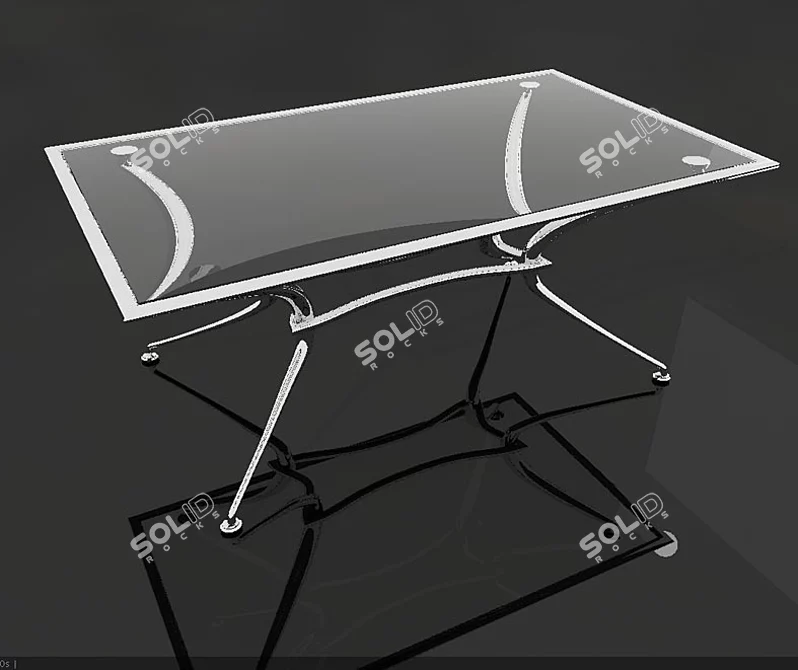 Modern Interior Table 3D model image 1