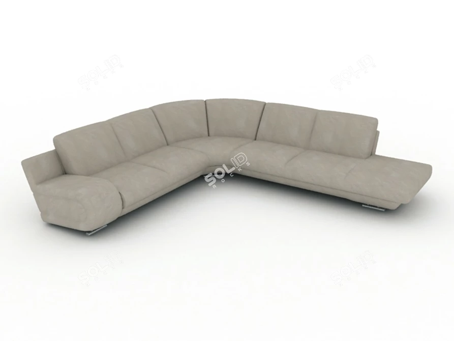 Luxe Lido Corner Sofa 3D model image 1