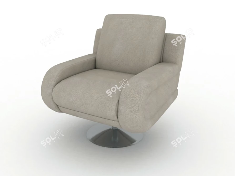 Lido Armchair: Textured Elegance 3D model image 1