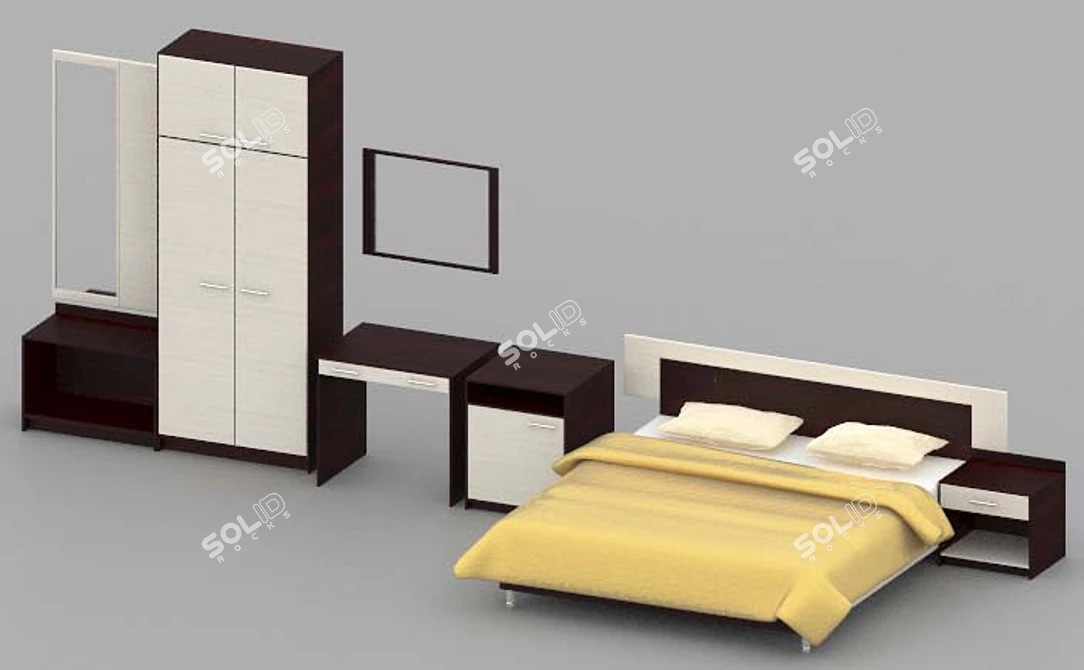 Elegant Hotel Furniture Collection 3D model image 1