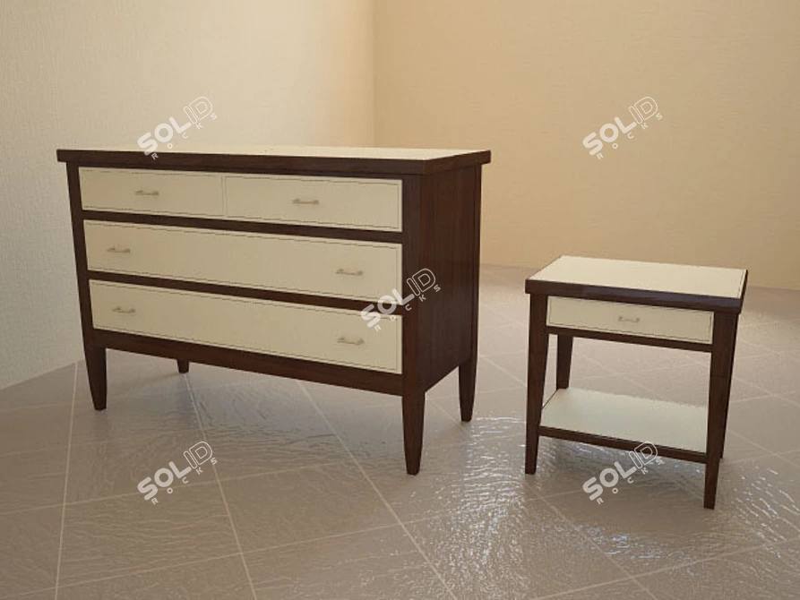 Elegant Galimberti Nino Bedroom Set 3D model image 1