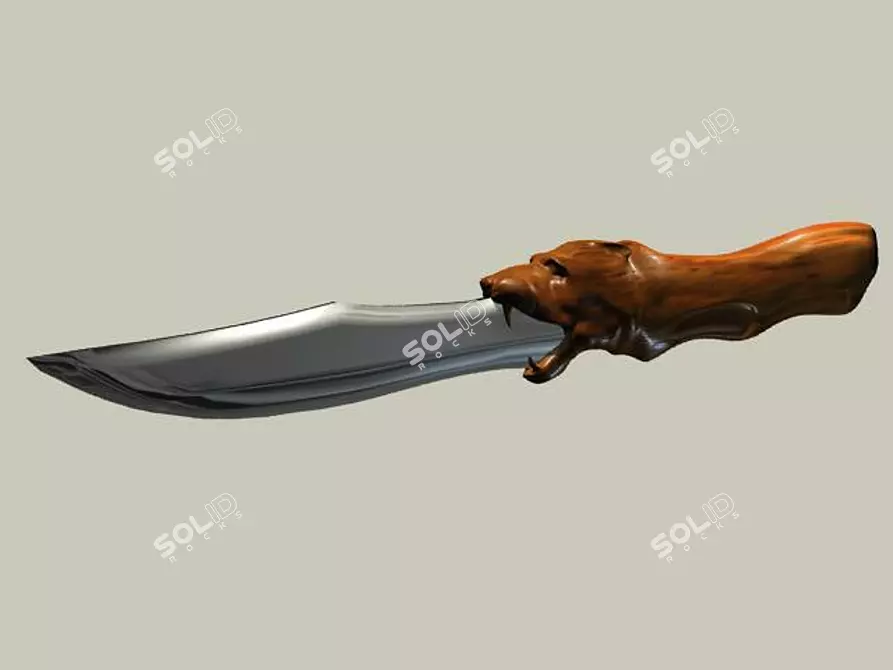 Lion Head Blade 3D model image 1