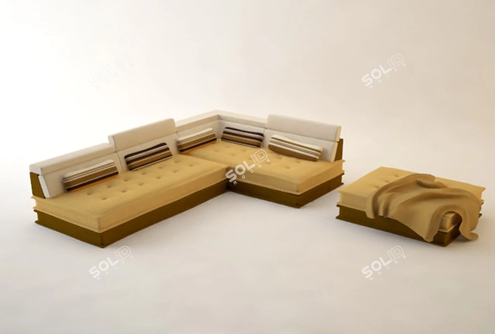 Colonial Maison Sofa 3D model image 1