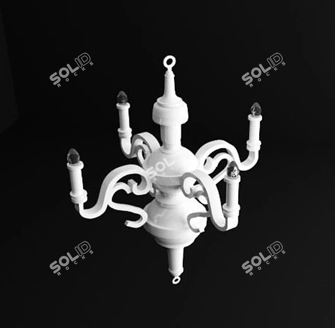 Luxury Paper Chandelier by Studio Job 3D model image 1