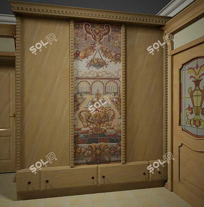 Elegant Classic Closet 3D model image 1