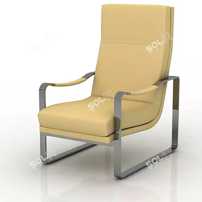 Elegant ROLF BENZ Chair 3D model image 1