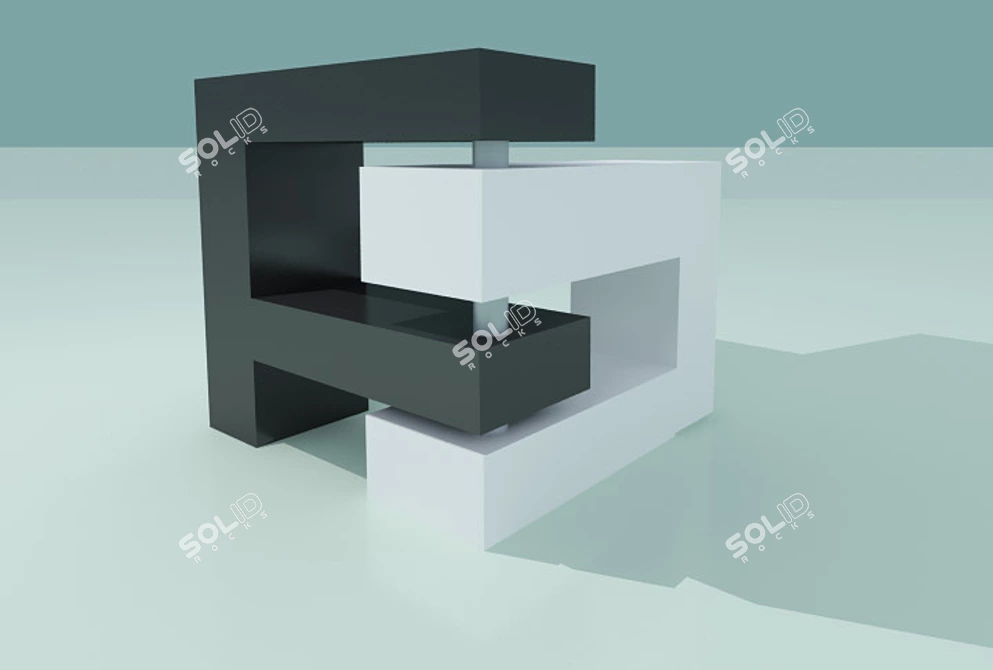 Versatile Shelving Solution 3D model image 1